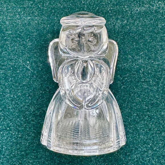 Lenox Crystal Angel Salt & Pepper Set 3" Preowned in box With Stoppers Christmas - Picture 3 of 13